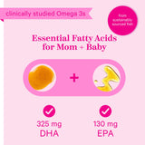 Pink Stork Prenatal DHA - 540 mg Omega 3 Fish Oil Supplements with DHA and EPA, Pregnancy and Postpartum Essentials for Cognitive Health + Fetal Development - 60 Softgels - Packaging May Vary