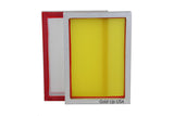 Aluminum Screen Printing Screens, Size 10 x 14 Inch Pre-Stretched Silk Screen Frame (305 Yellow Mesh)