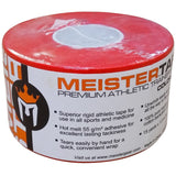 Meister 15Yd x 1.5" Premium Athletic Trainer's Tape for Sports and Medical (50% Longer) - Red - 32 Rolls