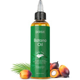 Dersie Batana Oil for Hair Growth: Dr Sebi Organic Raw Batana Oil from Honduras - 100% Pure & Natural - For Thicker & Stronger Hair - 4 FL OZ