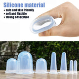 MAFLY Silicone Cupping Therapy Set - Facial Cupping Set - Face and Body Cupping Massager - Vacuum Suction Cups - Anti-Cellulite Cup - Amazing Cellulite Remover Home Use 7PACK