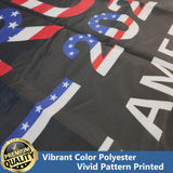 Trump 2024 Flags 3x5 Outdoor Double Sided- Take America Back Donald Trump Black Flag Banner Heavy Duty 3 Ply for President Flag 4 Rows Stitched with 2 Brass Grommets