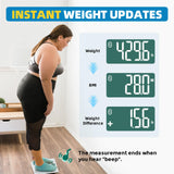 Scale for Body Weight, 550 lb Digital Bathroom Smart Scales BMI Weights Scale 13 inch Platform, Lepulse Large Capacity Extra Wide High Accurate Scale