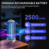 METERO Bug Zapper, Mosquito Zapper Led Light 2 in 1 for Outdoor and Indoor, Wireless Electric Bug Zappers Battery Powered Rechargeable, Insect Fly Traps Fly Zapper for Home Backyard Camping Patio