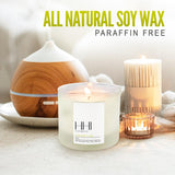 All-Natural Scented Soy Candle | Coconut Lime | A Blend of Coconut, Lime, and Suger | Large Eight Ounce Single Wick Candle | Long Burn time | Includes Bamboo Lid and Gift Box | HHI Candles