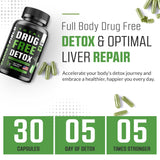 CANNA FIELD Detox and Liver Cleanse - USA Made - 5-Days Detox - Natural toxins Remove – Premium Liver Health Formula (Green)