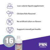 PRN Pharmacal OPTIMA 365 - Essential Fatty Acids Nutritional Supplement for Cats & Dogs - With Omega-3, Omega-6, Omega-9, & Other Vitamins & Minerals to Support Overall Pet Health - 16 Fl Oz