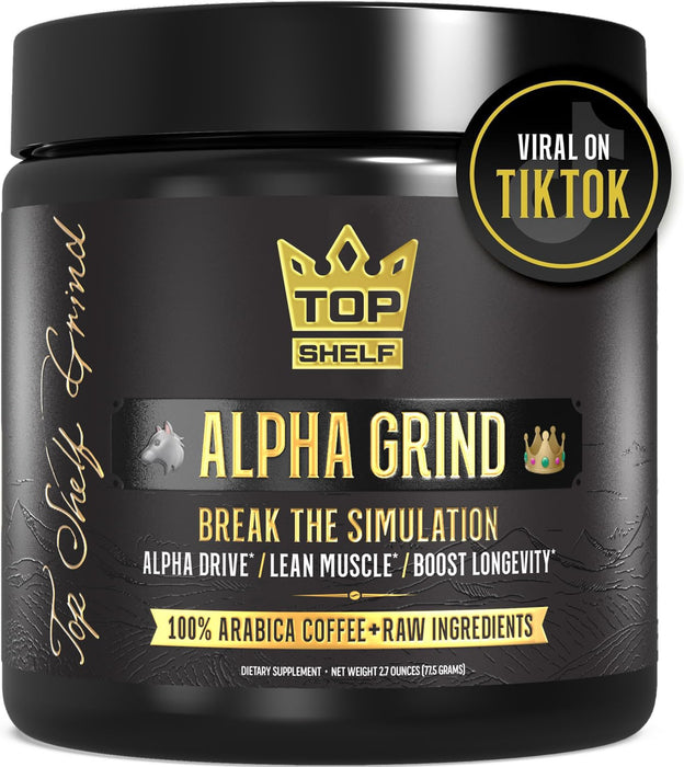 Alpha Grind Instant Maca Coffee – Natural Energy and Focus Boost – 30 Servings