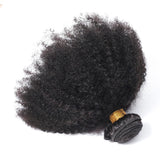 Mongolian Afro Kinky Curly Bundles Human Hair 12 Inch 4B 4C Afro Kinky Bulk Human Hair Bundles Unprocessed Virgin Hair Curly Weave Hair Bundles for Women Natural Black