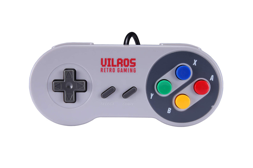 Vilros Raspberry Pi 4 8GB Retro Gaming Kit with SNES Style Controllers and NES Style Case