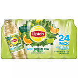 LIPTON Diet Green Iced Tea - Citrus Flavor With Other Natural Flavors - With 100% Daily Value Antioxidant Vitamin C Per 12 Fl Oz, 24-500 ml Bottles - 2 Pack