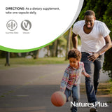 Natures Plus Source of Life Garden Vitamin D3 & K2-60 Vegan Capsules - Promotes Bone Support, Immune Function, Cardiovascular Health & Mood Balance - Vegan, Gluten Free - 60 Servings