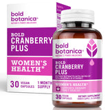 Bold Botanica Bold Cranberry Plus – 36 mg Soluble PACs – Cranberry Pills for Women – Support Urinary Tract Health – Potent Cranberry Extracts with Non-GMO Vitamin C – 30 Vegan Capsules