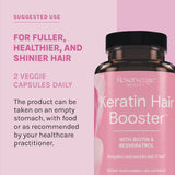 Reserveage Beauty, Keratin Hair Booster with Biotin & Resveratrol, Hair and Nail Growth Supplement for Men and Women, Supports Healthy Thickness and Shine with Biotin, 120 Capsules (60 Servings)