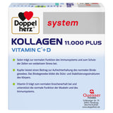 Doppelherz System Collagen 11,000 Plus – With nutrients that contribute to the health of the locomotor system and cell protection – 30 drinking bottles