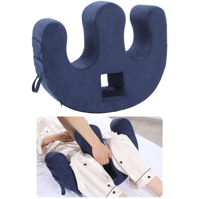 MABOZOO Patient Turning Device with Handle Hole, U-Shaped Velvet Turning Pillow Bedridden Nursing Pillow, Helping The Elderly Turn Over Pillow for The Elderly, Paralyzed, Disabled, Bedridden Patient