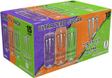 Monster Energy Ultra Variety Pack, Ultra Violet, Ultra Sunrise, Ultra Paradise, Sugar Free Energy Drink, 16 Ounce (Pack of 15)