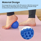 Massage Ball Set for Physical Therapy, Myofascial Trigger Point Release Exercise, Deep Tissue Muscle Massager Tools, Includes Lacrosse / Peanut / Spiky Ball / Hand Exercise Ball / Fascia Ball