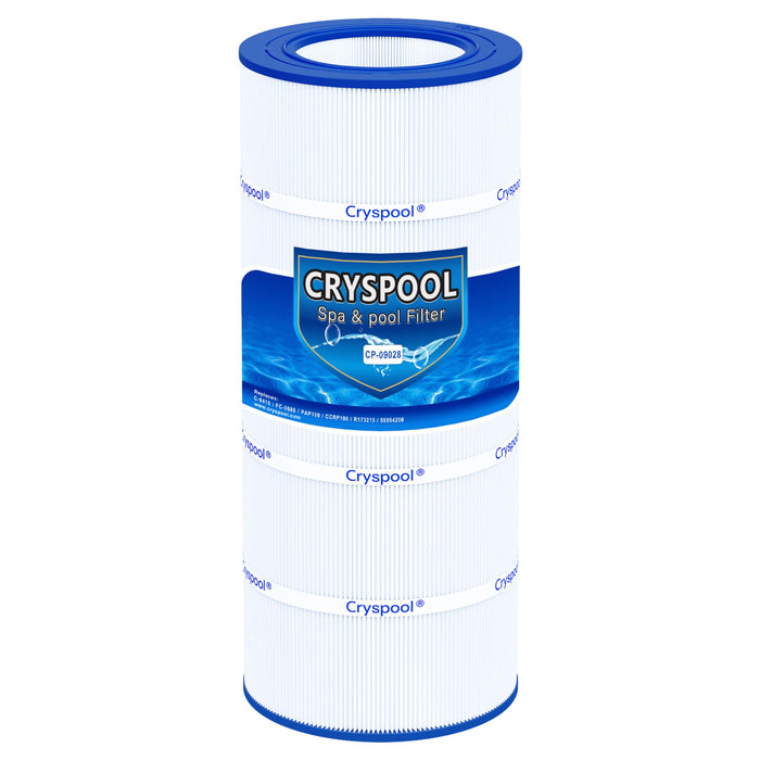 Cryspool® 09028 Filter Compatible with CC100, Clean & Clear CCRP100, R173215, Predator-100, Posi-Clear PXCRP 100, PAP100, C-9410,FC-0686, 100 Sq. Ft Pool Filter Cartridge, 1 Pack