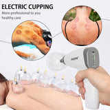 ZILAMPU Electric Cupping Therapy Set,Portable Chinese Cupping Therapy Machine with Pump,Body Massage Scraping Care Device, 4 Vacuum Suction Cups,Electric Cupping massager Kit for Homeuse