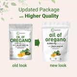 Micro Ingredients Oil of Oregano Softgels 6000mg Per Serving, 300 Count | 2 in 1 Formulated with Black Seed Oil 200mg, 4X Strength Carvacrol & Thymoquinone | Plant Based, Non-GMO & Immune Support