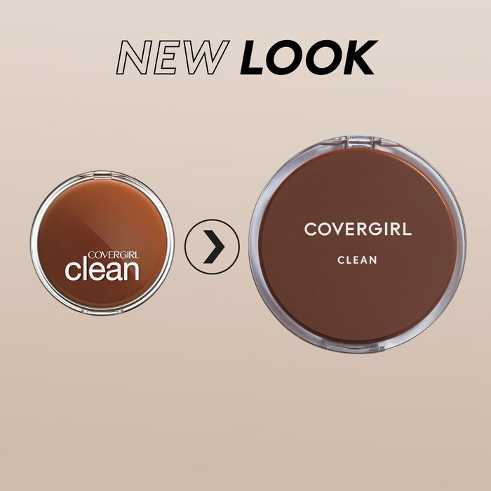 COVERGIRL Clean Pressed Powder Foundation Soft Honey 155, .39 oz (packaging may vary)