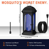 Electric Bug Zapper Indoor/Outdoor fly Zappers Mosquito Killer 90-130V 11W Fly Traps,Insect Killer for Home Garden Backyard Patio