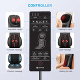 COMFIER Massage Chair Pad with Heat,Shiatsu Neck and Back Massager with Height Adjustable,Unique Back Support Chair Massager for Pain Relief, Gifts for Mom and Dad