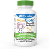 DrFormulas Chewable Probiotics for Kids & Adults | for Oral Dental Health, Bad Breath, & Better Digestion 20 Multi Strain - S boulardii, Lactobacillus plantarum and Bifidobacterium infantis, 60 Chews