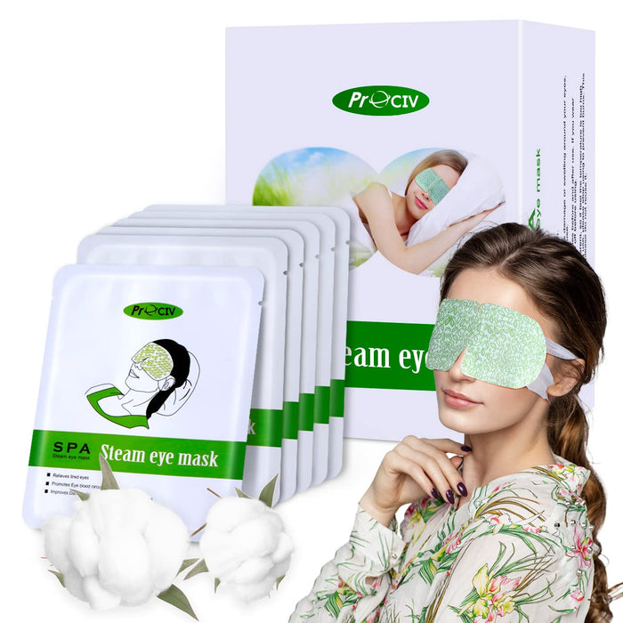 16 Packs Steam Eye Mask, Hot Auto Heated Eye Masks Relaxing Gifts for Women Soothing Eye Fatigue, Warm Eye Compress Sleep Mask for Dry Eyes, Disposable Eye Mask for Travel Essentials Fathers Day Gift