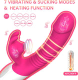 MEMIDARA Back Massage Gift for Female - New Thrusting Massage Toys for Women 5 Thrusting Speed and 8 Massage Modes Adult Toys Automatic Working for Women and Men Wellness Muscle Massager (Pink)