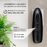 AROMAPLAN Portable Diffuser - 2 Pack - Up to 500 Sq. FT Coverage - Nanotechnology Plug in Oil Diffuser for Essential Oils -for Home and Office - Wall Silent & Waterless Oil Diffuser (Black)