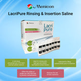 Menicon LacriPure Saline Contact Lens Solution, for Lens Rinse & Insertion, 98 Vials, 5ml