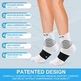 NEENCA Medical Compression Socks for Women & Men Circulation—2 Pairs, Ankle Compression Stockings for Pain Relief, Plantar Fasciitis, Swelling, Running, Nurses, Travel, Pregnancy, Flying. 20-30 mmHg