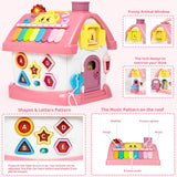 Marstone Toys for 1+ Year Old Girl Gifts, First Birthday Gifts for Girls, 8-in-1 Montessori Toddler Toys House with Learning and Playing, Christmas and Birthday Gifts for Kids Aged 1-2