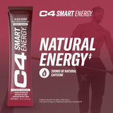 C4 Smart Energy Powder Stick Packs - Sugar Free Performance Fuel & Nootropic Brain Booster, Coffee Substitute or Alternative | Black Cherry - 14 Count