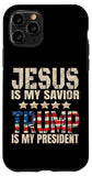 iPhone 11 Pro Trump phone case Jesus Is My Savior Trump Is My President Case