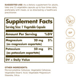 Solgar Potassium Magnesium Aspartate - 90 Vegetable Capsules - Supports Electrolyte Balance, Promotes Energy Metabolism - Vegan, Gluten Free, Dairy Free, Kosher - 90 Servings