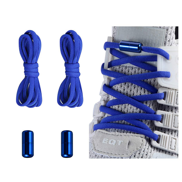 Alegrianan Elastic No Tie Shoe Laces For Adults,Kids,Elderly,One Size Fits All Blue