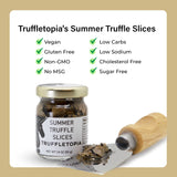 Truffletopia | Summer Truffle Slices | Black Truffle Carpaccio made of Real Italian Truffles | Luxury Topping or Gourmet | Ready to Eat | Alternative to Fresh Truffles | 1.8 Oz