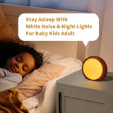 iDealSleep Brown Noise Sounds Machine White Noise Machine with 30 Soothing Sounds 12 Color Night Lights Auto-Off Timer Calming Sleep Machine with Memory Function for Baby Kids Adult for Office Privacy