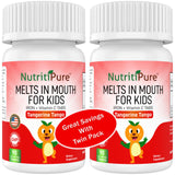 NutritiPure Kids Chewable Iron Supplement (Ferronyl®/Carbonyl Iron 9 mg with Vitamin C 30 mg) Tablet in Tangerine Tango Orange Flavor 90 Count (2 Bottles)