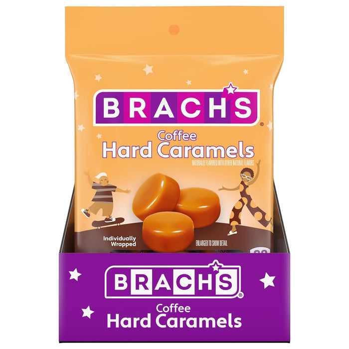 Brach's Nips Coffee Flavored Hard Candy, Individually Wrapped Candy, 3.25 Ounce Bags (Pack of 12)