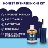 Honest10 Nail Biting Prevention for Adults and Safe for Kids, MADE IN USA, Safe and Lab Tested, MD Approved, Strongest Formula, Nail biting Treatment to Stop the Habit Now (0.25 oz KIT)