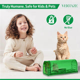 Vertaze Humane Mouse Traps Indoor for Home | Catch and Release Reusable No Kill Multiuse Live Mouse Traps for Indoor/Outdoor Use | Safe for Family and Pets Easy Set (4 Pack)