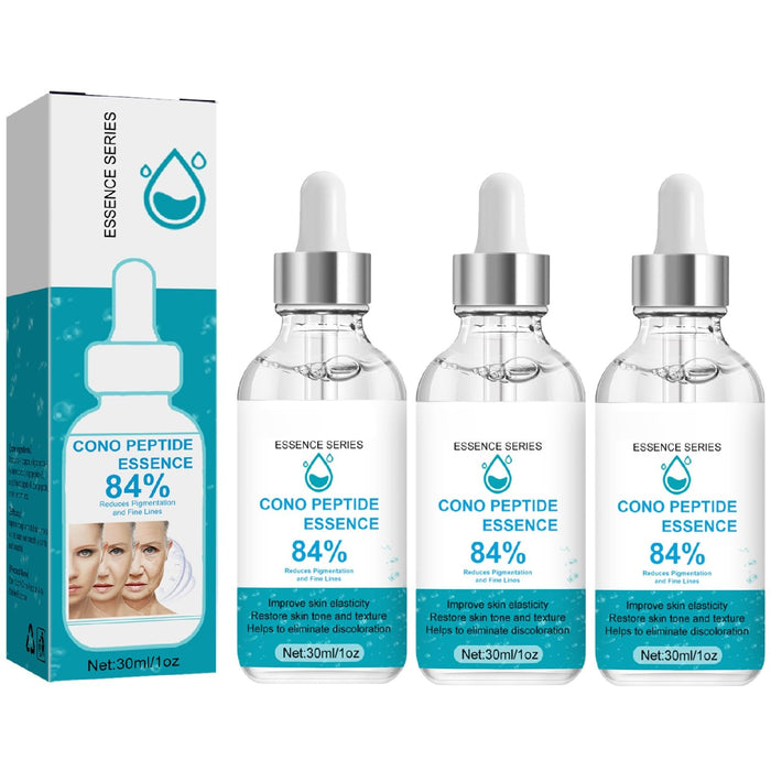 3Pcs Cono Peptide Essence 84%, Pure Plant Extract Facial Serum Essence, Skin Deep Moisturizing Face Essence, High Hydrating Anti-Aging Essence