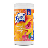 Lysol Disinfecting Wipes, Mango & Hibiscus, Pack of 6, 80ct