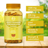 Glucosamine Chondroitin Gummies with MSM - 1500mg Extra Strength for Joint Support, Antioxidant Immune Support - for Adults, Men & Women