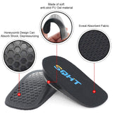 SQHT's Height Increase Insole - Gel Heel Shoe Lift Inserts, Achilles Tendon Cushion for Men and Women (Large (1" Height))