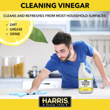 HARRIS Cleaning Vinegar All Purpose Household Surface Cleaner, 128oz (Lemon)